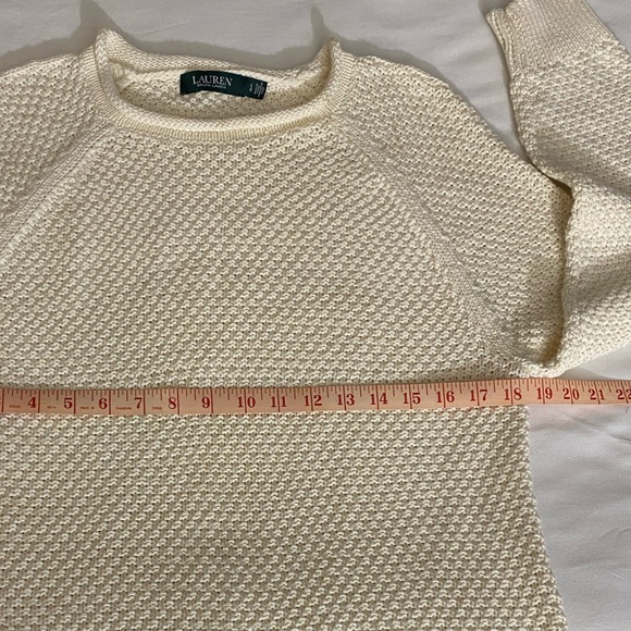 NWOT Lauren Ralph Lauren Long Sleeves Crew Neck Open Knit Sweater Size Large. - Picture 8 of 10